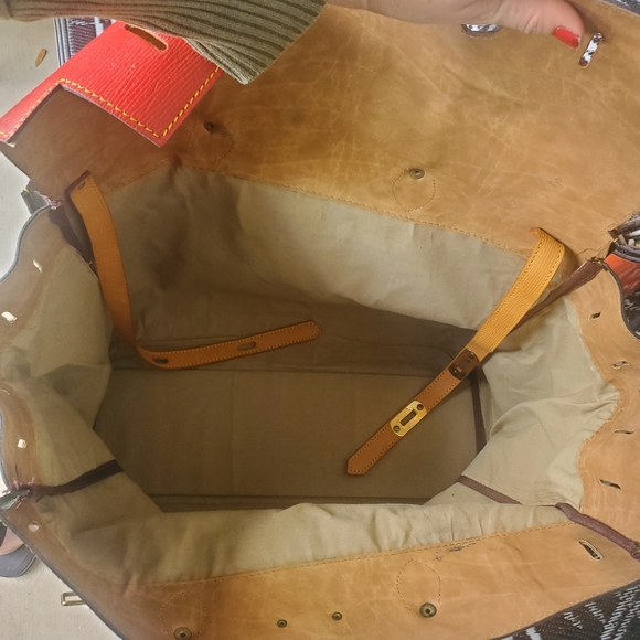 Rare Vintage Italian Botticelli Oversized Travel Bag. - Picture 15 of 16